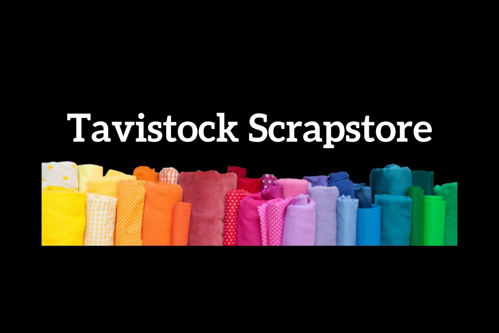 Tavistock Scrapestore logo for ViddyWellCreative.com Portfolion Page